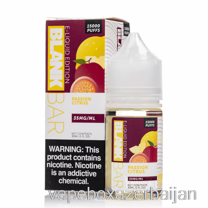 E-Juice Vape Passion Citrus - BLANK BAR Salts - 30mL 35mg